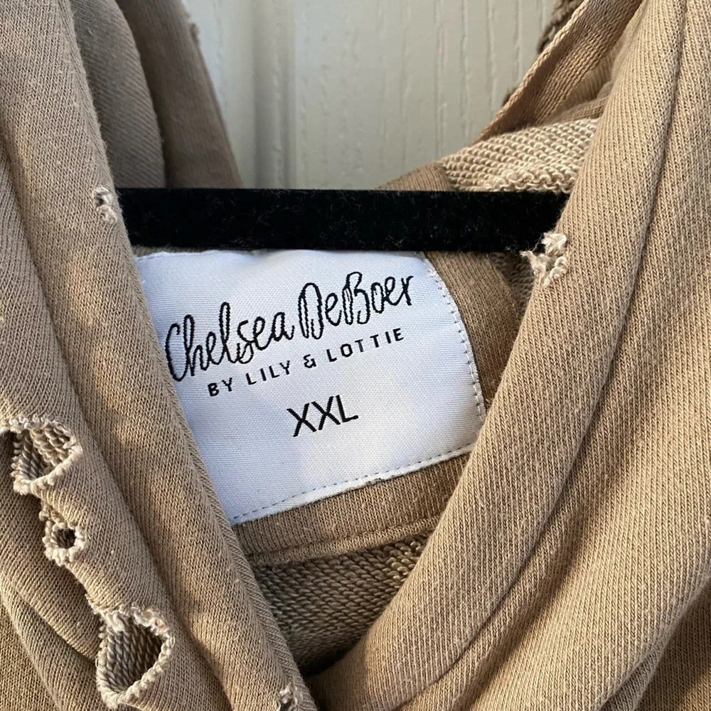 Chelsea DeBoer by Lily & Lottie Distressed Hoodie - Picture 3 of 3